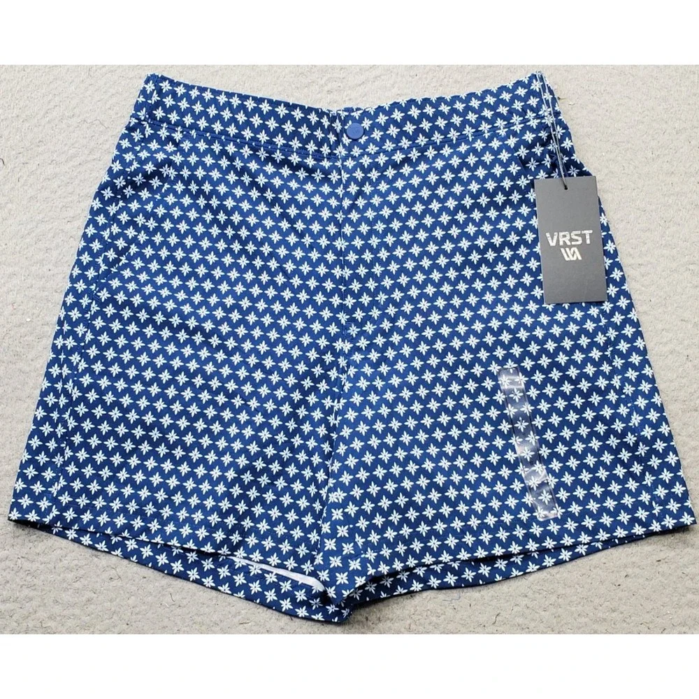 VRST Golf Shorts Mens Small Multi Floral 4-Way Relaxed Fit Performance Stretch